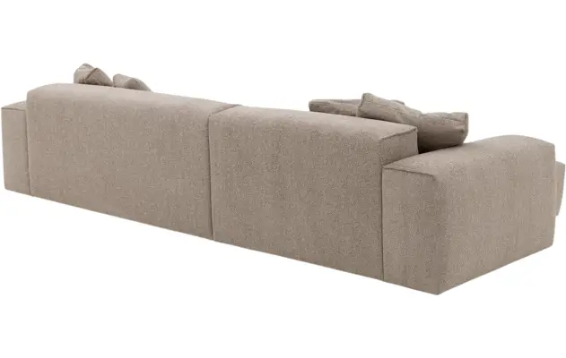 Goossens loungebank lago bruin stof - 8252191-{merk}-lago-bank-stof-bruin-04